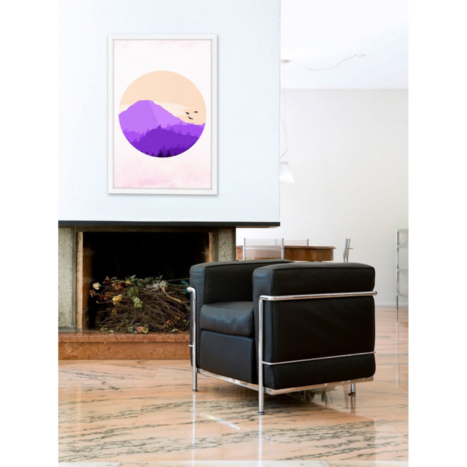 Marmont Hill "Purple Mountain" Framed Painting Print