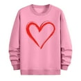 thumbnail image 3 of TaTaai Men's Valentine Heart Print Long Sleeve Round Neck Pullover, Valentine's Day Gift, Casual Sports Activewear Top Gift, 3 of 6