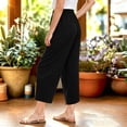 thumbnail image 6 of Nilvkv Girls Lightweight Pants, Girls Sweatpants, Solid Color Loose Fit Joggers with Elastic Waist and Side Pockets for Summer Casual Days Black 5-6 Years, 6 of 9