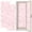 Color 1, variant on Pink 2 Pcs School Locker Magnetic Wallpaper 12" x 36" Irregular polka Repeating pink circles white Endless Reusable Removable Locker Accessories Back to School Supplies