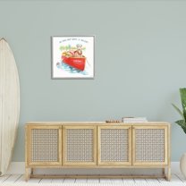 Stupell Industries Boat Waves Sun Rays Lake Phrase Sailor Dogs, 24 x 24,Design by Beth Grove