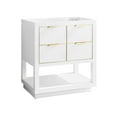 thumbnail image 5 of Avanity Allie-V30-G Allie 30" Single Free Standing Wood Vanity Cabinet Only - White, 5 of 5