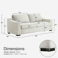 thumbnail image 5 of JULY'S SONG 83" Modern Sofa, Oversize Couches for Living Room with Deep Seat, 3 Seater Linen Loveseat for Bedroom, Big Comfy Love Seat for Apartment, Ivory, 5 of 8