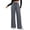 GY2, variant on BUWTTER Pants for Women Casual Drawstring Waist Wide Leg with Animal Print Panel Comfortable Relaxed Fit Trousers Womens Slacks for Work Black L