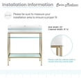 thumbnail image 4 of Swiss Madison Pierre 32" Open Shelf Black Frame Freestanding Bathroom Vanity with Sink Top, 4 of 12