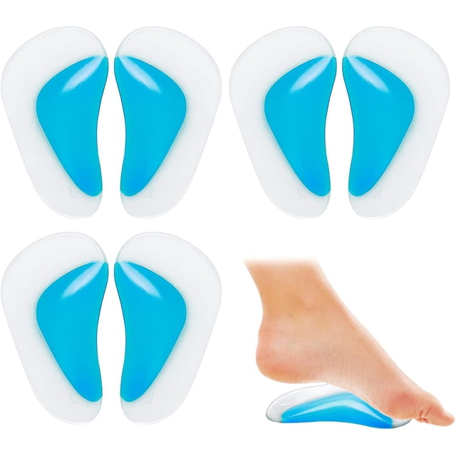 Plantillas ortopédicas de Gel Rojo Verde 3 pares para zapatos de Gel para fascitis Plantar