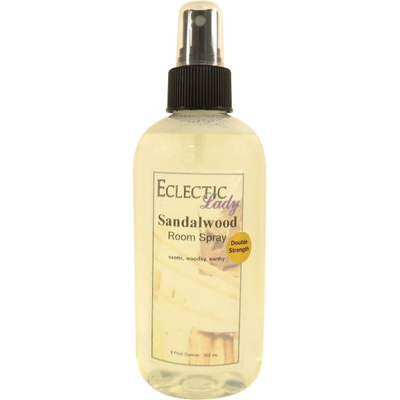 Sandalwood Room Spray by Eclectic Lady (Double Strength), 8 Ounces, Fragrant Aromatic Room Mist For Home, Room, Office