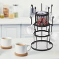 thumbnail image 2 of Auledio 3 Tier Metal Wire Mug Tree Stand for Countertop or Pantry Vintage, Black, 2 of 7