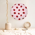 thumbnail image 5 of Daiia Strawberry Printed Pattern Ceramic Plate Dinner Plates Bone China Decorative Plates with Display Stand Art Ceramic Ornaments for Wall Hanging Decoration-7in, 5 of 6