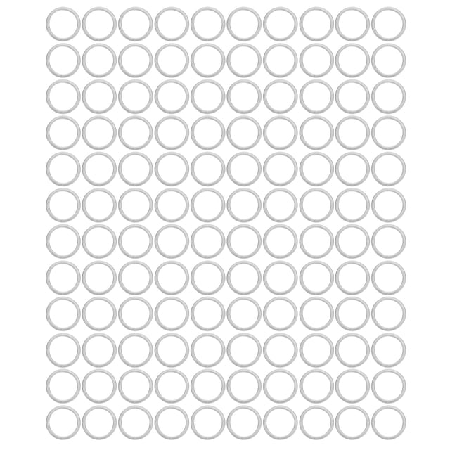 120pcs Rondelle Plate Rondelle de Joint d'Étanchéité en Acier Inoxydable pour le Montage des Roulements Roues Vis d'Engrenages4807-1215-1000