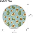 thumbnail image 4 of Coolnut 60" Avocado Round Tablecloth, Waterproof Tablecloth Stain Resistant and Wrinkle Decorative Patio Table Cloths for Kitchen Dinning Room Party Home Garden Picnic, 4 of 7