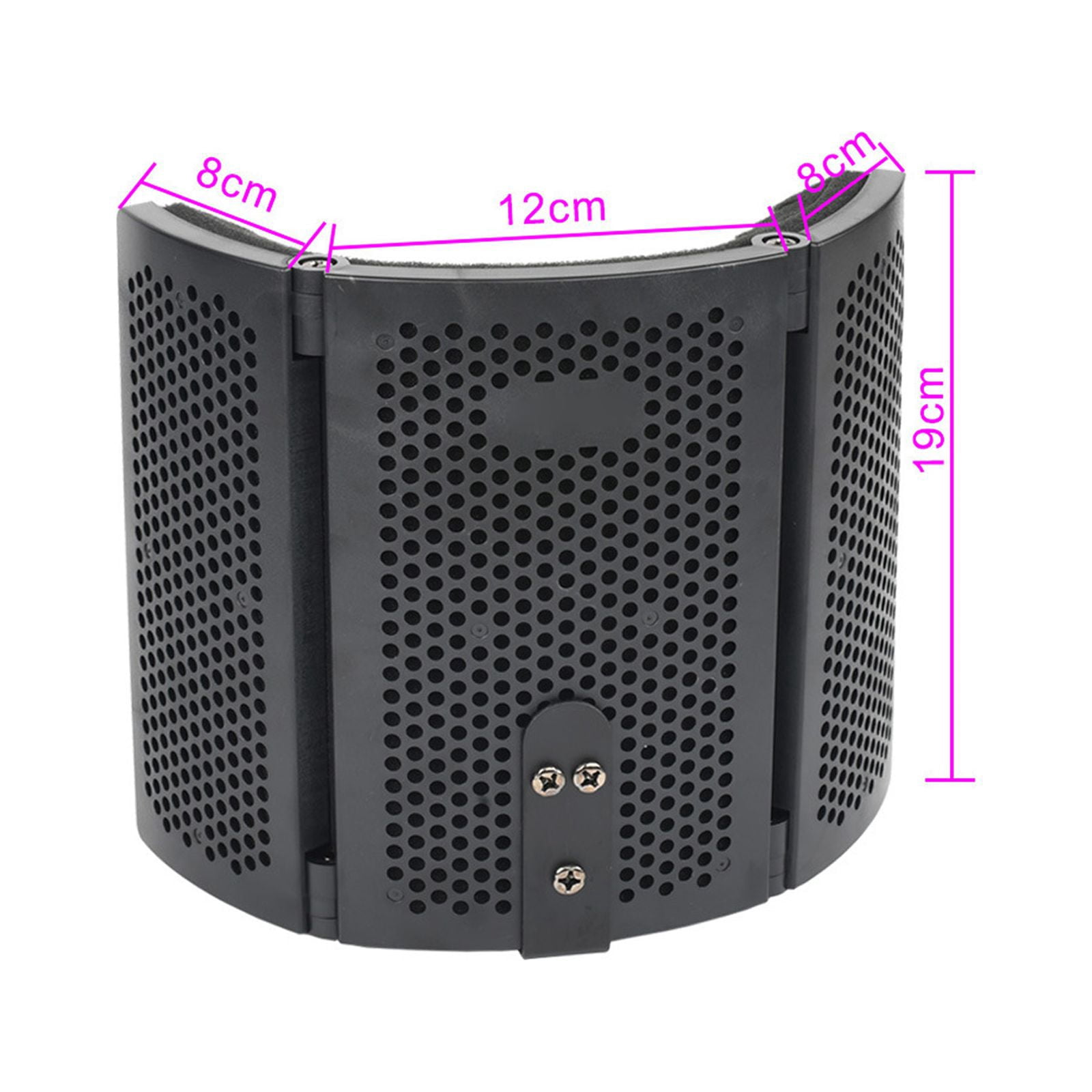 Isolation Can Fixed on Desk or Tabletop Microphone Stand Sturdiness 7.48in Panel Heights Long Lasting Perform