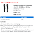 thumbnail image 2 of Rear Strut Assembly Set - Compatible with 1993 - 2002 Saturn SC2 Base 1994 1995 1996 1997 1998 1999 2000 2001, 2 of 2