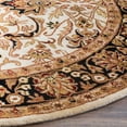 thumbnail image 2 of Safavieh  Handmade Persian Legend Hale Traditional Oriental Wool Rug Ivory/Black 7'6" x 9'6" Oval 8' x 10', 7' x 9' Indoor Living Room, Bedroom,, 2 of 5