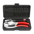 thumbnail image 4 of simhoa Set of 16 Pieces Metal Hole Punch Tool Set with Storage Case Quick Change Bits and Dies Professional 2mm-7mm Handy Craft Tool, 4 of 10