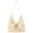 Beige, variant on Women's Summer Beach Crochet Hobo Bag: Cotton Mesh Tote, Bohemian-Style Knitted Shoulder Bag