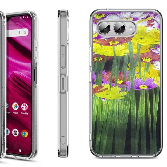 Shockproof Phone Case for T-Mobile Revvl 8, by OneToughShield - Dream Flower
