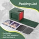thumbnail image 5 of Vitrina doble MTG Deck Box Stepane, piel sintética, verde, 5 of 6