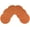 Rust, variant on Eden Woven Braided Velvet Table Placemats 15 Inches Round Set of 6 Non-Slip Dining & Kitchen Table Mats Chocolate