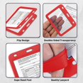 thumbnail image 4 of Protectores De Tarjetas De Vacunación Portatarjetas De Identificación Transparentes Con Cordones Para Profesores Estudiantes Enfermeras 2 Uds Kearding EL017151-03, 4 of 5