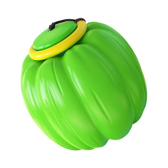 Juguetes para masticar perros, juguete de cuerda retráctil, juguete interactivo para cachorros, juguetes para perros, juguete de bola de calabaza para verde