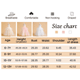 thumbnail image 3 of Big Girls Flower Dress Wedding Party Bridesmaid Pink White Tutu Tulle Floor Length Evening Formal Pegeant 6-13 Years, 3 of 8