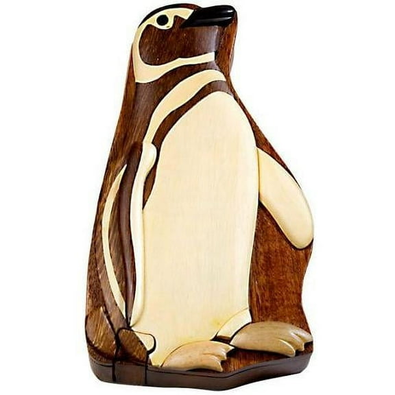 Penguin - Secret Wooden Puzzle Box