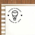 thumbnail image 1 of Printtoo Round Custom Hot Air Balloon Icon Rubber Stamp Self Inking Personalized Save The Date Stamper, 1 of 1