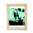 thumbnail image 1 of Hungary Ancient Castle Buda Desktop Adorn Photo Frame Display Art Painting Wooden, 1 of 3