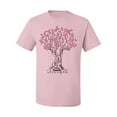 thumbnail image 2 of Wild Bobby Breast Cancer Awareness Pink Tree Words of Encouragement Breast Cancer Awareness Men Tee, Light Pink, Small, 2 of 6