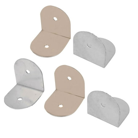 Bracket 5 Hole - Unique Bargains 5 Pcs 38mm x 37mm 2 Hole Bracket Corner Brace Silver Gray