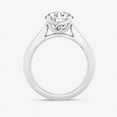 thumbnail image 2 of Zoya Jewel 14K White Gold Plated Ring - 2 Ct Round Cut Brilliant Diamond Ring for Women - Hidden Halo Engagement Jewelry - Wedding Ring for Wife, 2 of 2