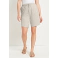 thumbnail image 4 of June & Vie Women's Plus Size French Terry Shorts, 4 of 4