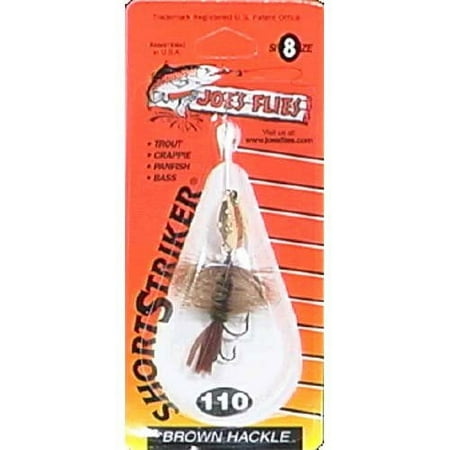 Joe s Flies Inline Spinner Short Striker Size 8 Brown