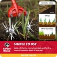 thumbnail image 3 of Garden Weasel Rotary Cultivator with Detachable Tines - Long Handle | Aerate, Weed, Cultivate, Plant, Reseed | Lawn Reseeding Garden Tool, Garden Soil Loosener | 90206, 3 of 7