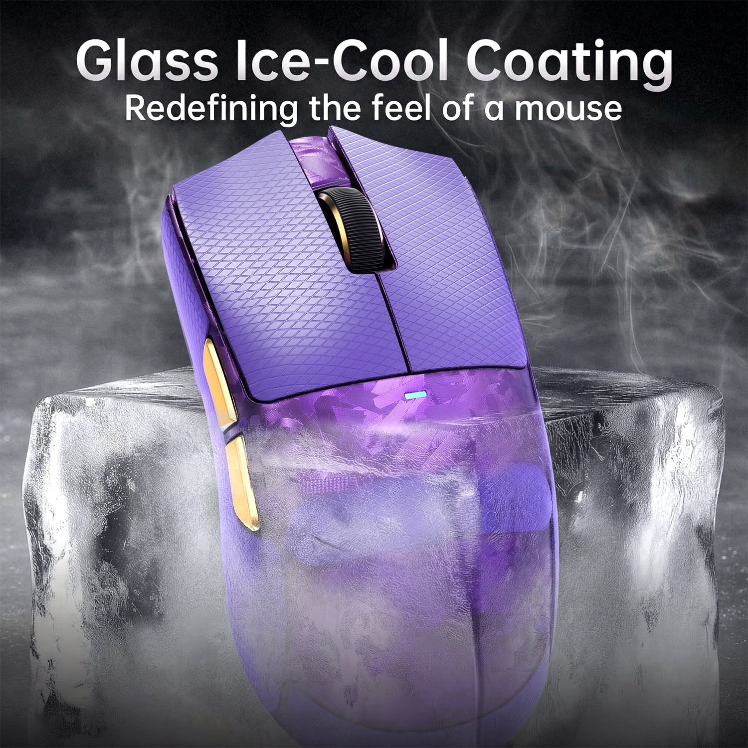 ATTACK SHARK X11 ULTRA Wireless Gaming Mouse, Tri-Mode 2.4G/BT/USB-C, PAW3950MAX, 42000 DPI, Grip Tape, PC/Mac Compatible, Purple
