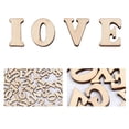 thumbnail image 4 of 100PCS Unfinished Wooden Capital Letters Alphabet Wood Cutout Discs For Patchwork Scrapbooking Arts Crafts DIY Decoration Display Decor, 4 of 9