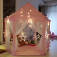 thumbnail image 1 of Tienda de campaña hexagonal de tul para interiores para niños, casa de juegos de decoración para bebés, tienda de campaña con castillo de princesa, casa de juguetes, 1 of 5