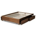 thumbnail image 6 of Baxton Studio Yara Modern and Contemporary Walnut Brown Finished Wood King Size 4-Drawer Platform Storage Bed Frame, 6 of 14