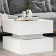 thumbnail image 1 of vidaXL Table Basse avec Lumières LED Blanc 50x50x40 cm, 1 of 5