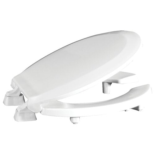 New Brown Box Centoco Plastic Elongated Toilet Seat with Open Front,White 