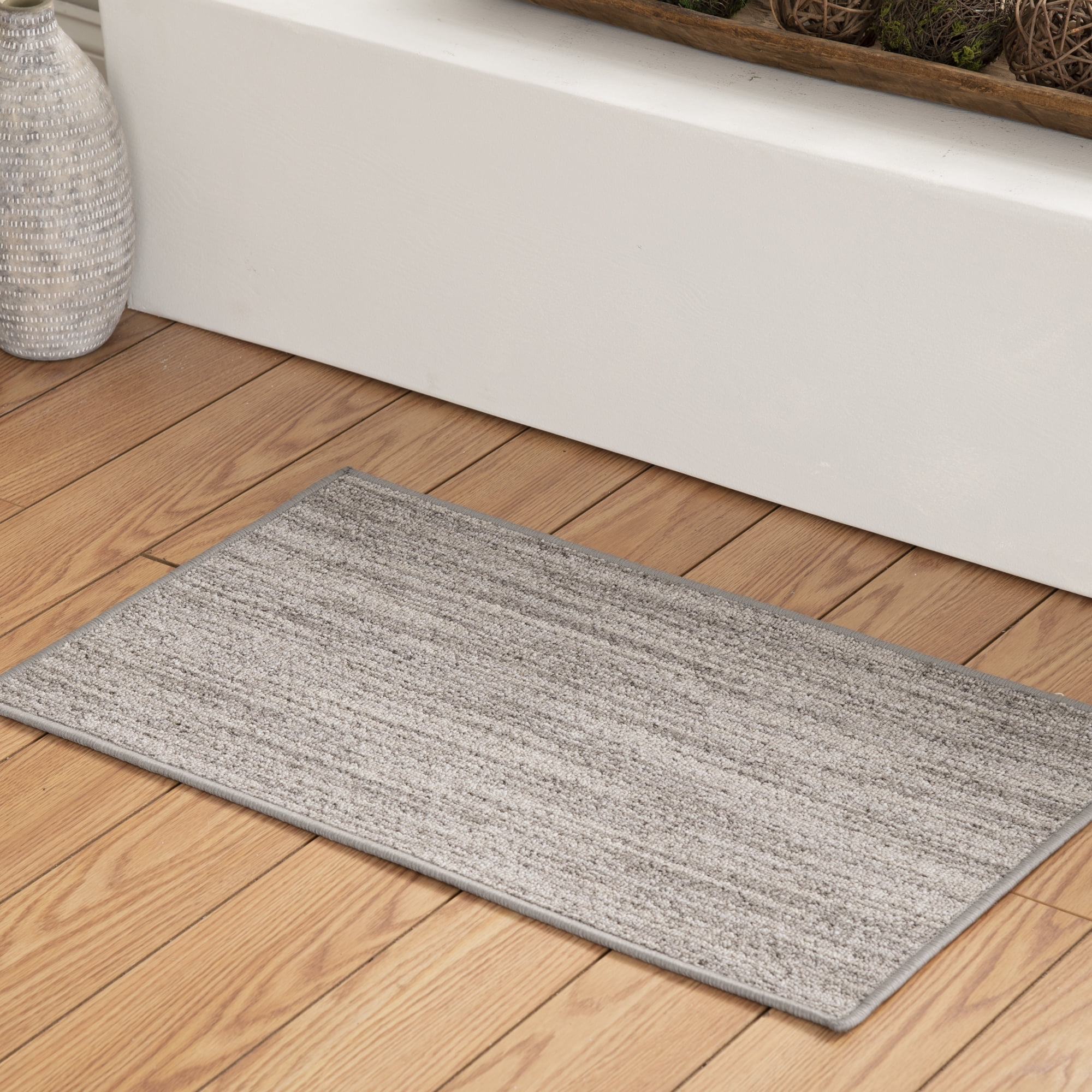Mainstays Space Dyed Gray Indoor Area Rug, 30 in x 46 in