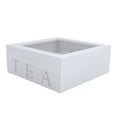 thumbnail image 4 of Wooden Tea Box Organizer with Clear Acrylic Top Window 9 Compartments Tea Bag Holder Multi Functional Storage Box for Kitchen Office Home, 4 of 7