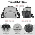 thumbnail image 2 of NOL Natural Organic Lifestyle Large Lunch Bag Insulated Cooler lunch Bag for Men Women Waterproof Lightweight Lunch Box Organiser Leakproof Cooler Tote for Work (Gray), 2 of 6