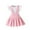 Pink, variant on Girls 2 Piece Dresses Set Cotton Ruffle Tops Cross Pleated Overall Dresses Back to School Summer Outfits Pink, 6 Y