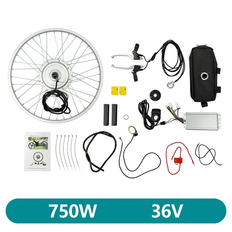 24" 36V 750w Front Wheel Electric Bicycle Conversion Kit Ebike Hub Motor Set 24" 36V 750w Front Wheel Electric Bicycle Conversion Kit Ebike Hub Motor Set