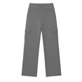 thumbnail image 3 of Hngshg Plus Size Cargo Pants for Women Athletic Pull on Solid Color Casual Wide Leg Pants Summer Going out Trousers with Pockets, 3 of 7