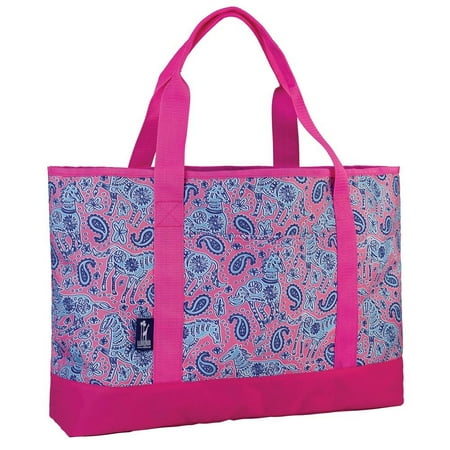 Watercolor Ponies Tote-All Bag in Pink