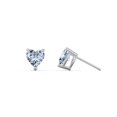 thumbnail image 2 of Heart Birthstone Stud Earrings, 2 of 4