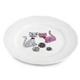 thumbnail image 3 of 7.6 fl oz (225 ml) Porcelain Kids Plates and Mug Set Kid's Porcelain Dinnerware Set of 3 Tableware Set for Kids Deep Plate Flat Plate and Kid's Mug (Cats), 3 of 9